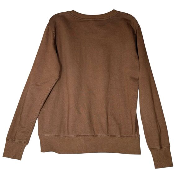 Romwe Doomsday Long Sleeve T Shirt Mens Small Brown UFO Dinosaur Y2K Grunge - Picture 8 of 8